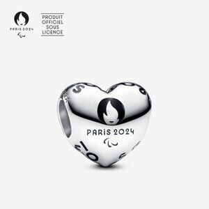 Pandora *France Exclusive* Paris 2024 Paralympic Games Heart Charm 793468C01